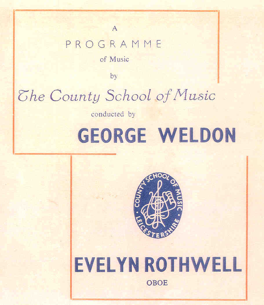 LSSO - Programme Covers and Musicians - 1960